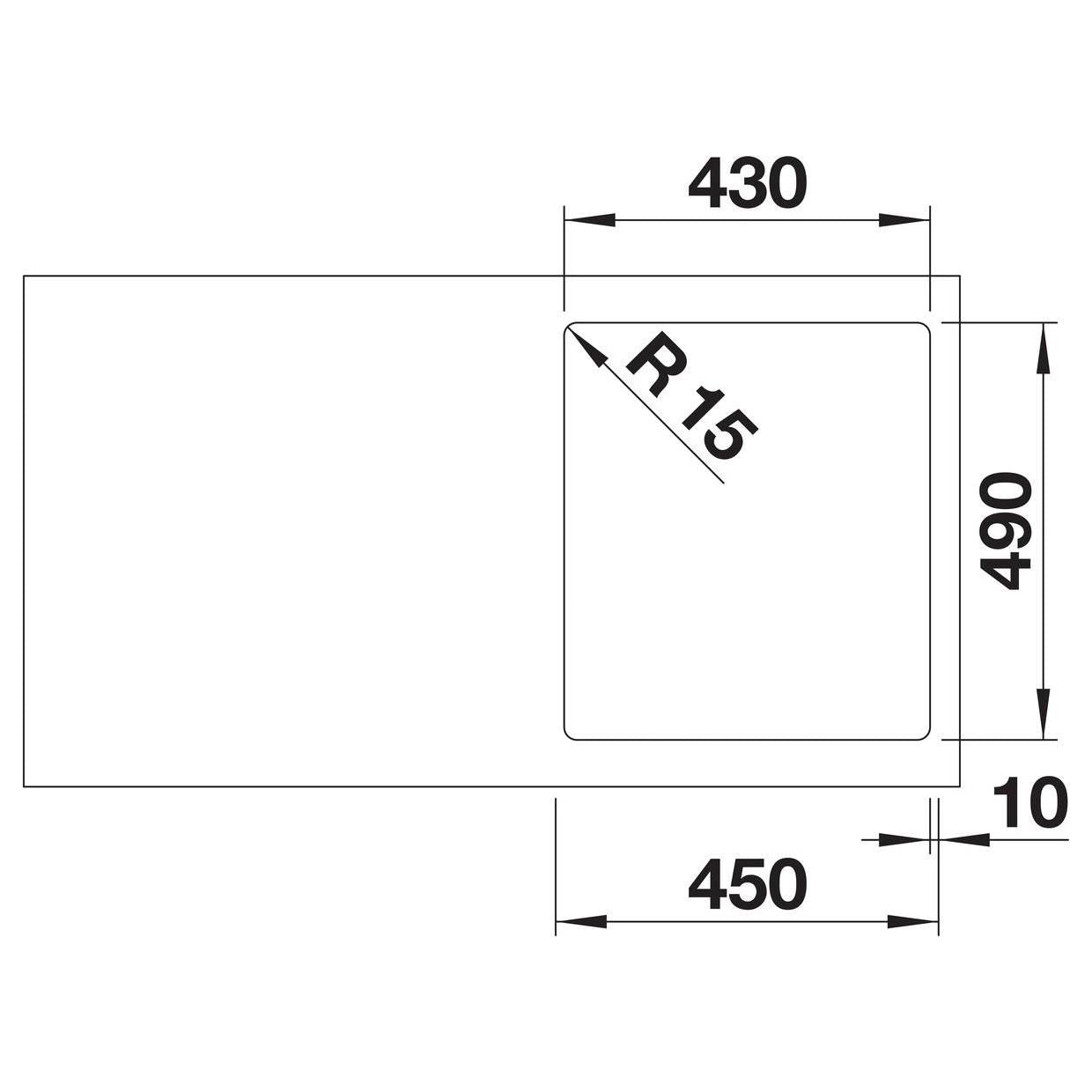BLANCO SOLIS 400-IF/A Edelstahl Bürstfinish mit Ablauffernbedienung 526119