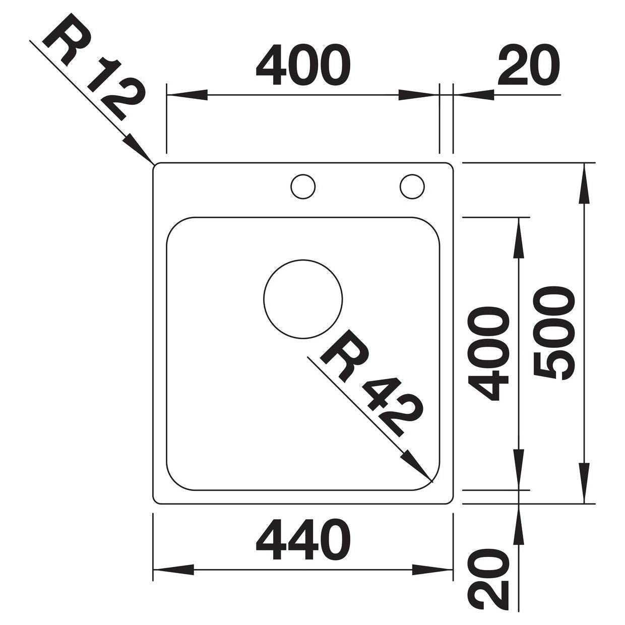 BLANCO SOLIS 400-IF/A Edelstahl Bürstfinish mit Ablauffernbedienung 526119