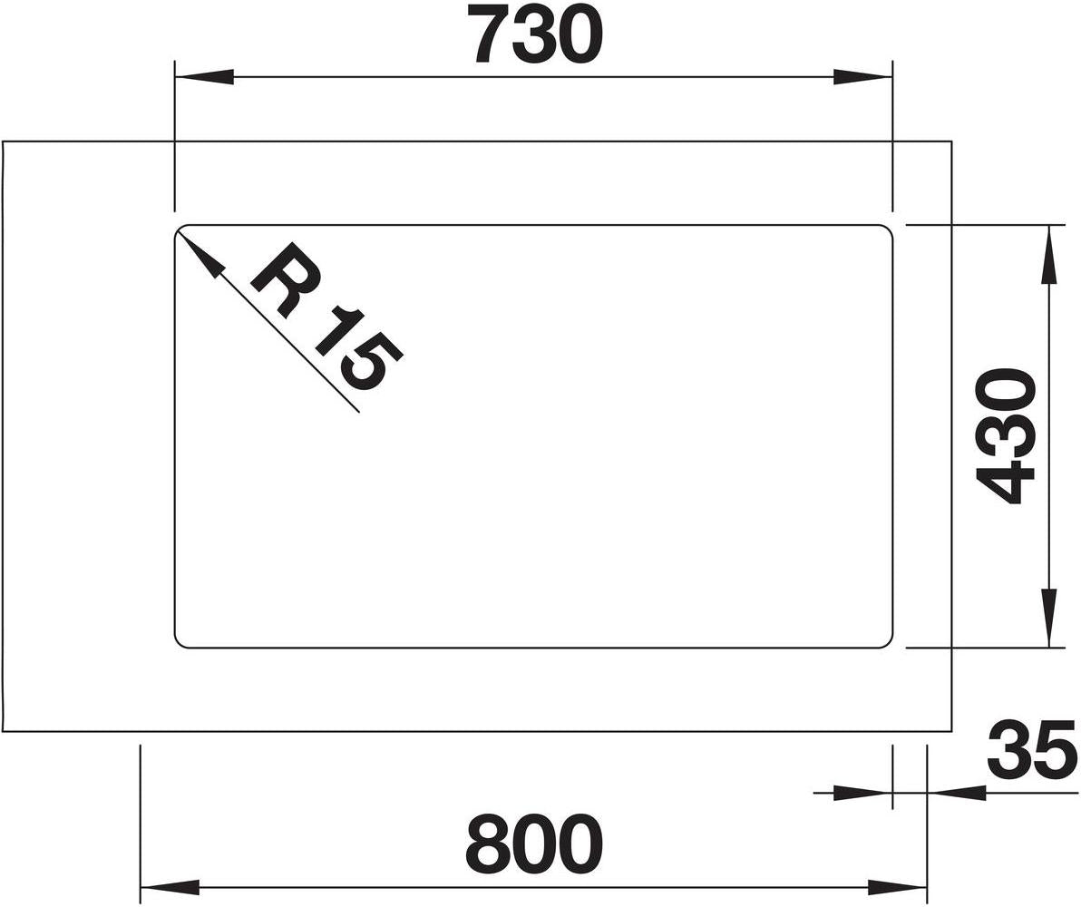 BLANCO SOLIS 700-IF Edelstahl Bürstfinish ohne Ablauffernbedienung 526126
