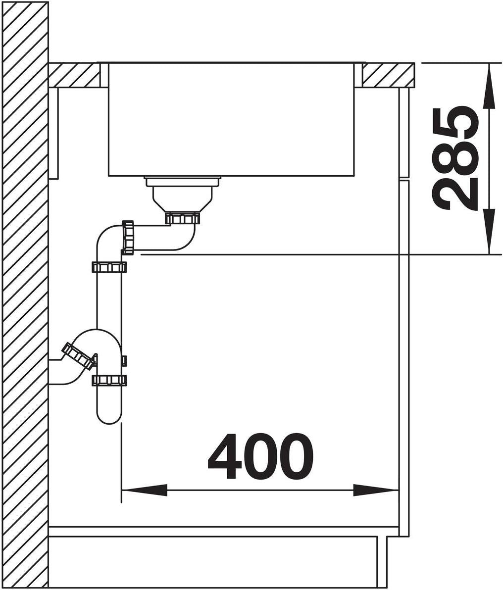BLANCO SOLIS 700-IF Edelstahl Bürstfinish ohne Ablauffernbedienung 526126