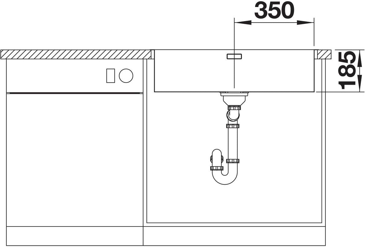 BLANCO SOLIS 700-IF/A Edelstahl Bürstfinish mit Ablauffernbedienung 526127