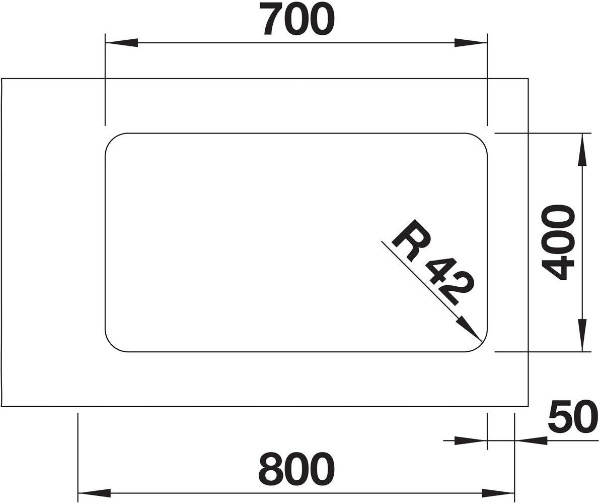 BLANCO SOLIS 700-U Edelstahl Bürstfinish ohne Ablauffernbedienung 526125