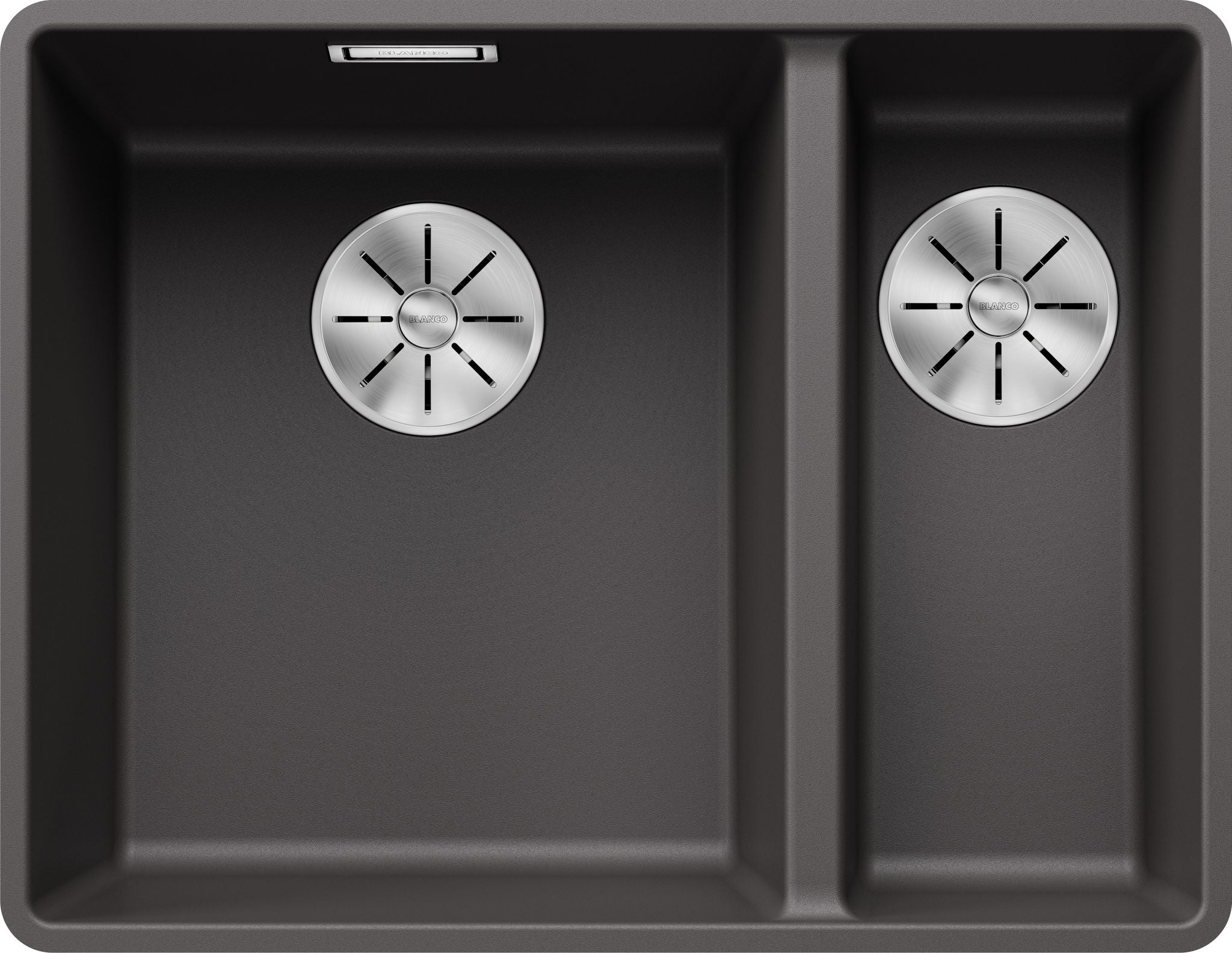 BLANCO SUBLINE 340/160-F SILGRANIT ohne Ablauffernbedienung Hauptbecken links felsgrau 523569