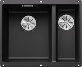 BLANCO SUBLINE 340/160-U SILGRANIT ohne Ablauffernbedienung Hauptbecken links anthrazit 523548