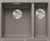 BLANCO SUBLINE 340/160-U SILGRANIT ohne Ablauffernbedienung Hauptbecken links tartufo 523556