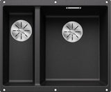 BLANCO SUBLINE 340/160-U SILGRANIT ohne Ablauffernbedienung Hauptbecken rechts anthrazit 523558