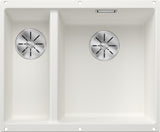 BLANCO SUBLINE 340/160-U SILGRANIT ohne Ablauffernbedienung Hauptbecken rechts weiß 523562