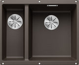 BLANCO SUBLINE 340/160-U SILGRANIT ohne Ablauffernbedienung Hauptbecken rechts café 523567