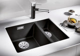 BLANCO SUBLINE 340/160-U SILGRANIT ohne Ablauffernbedienung Hauptbecken rechts schwarz 525986