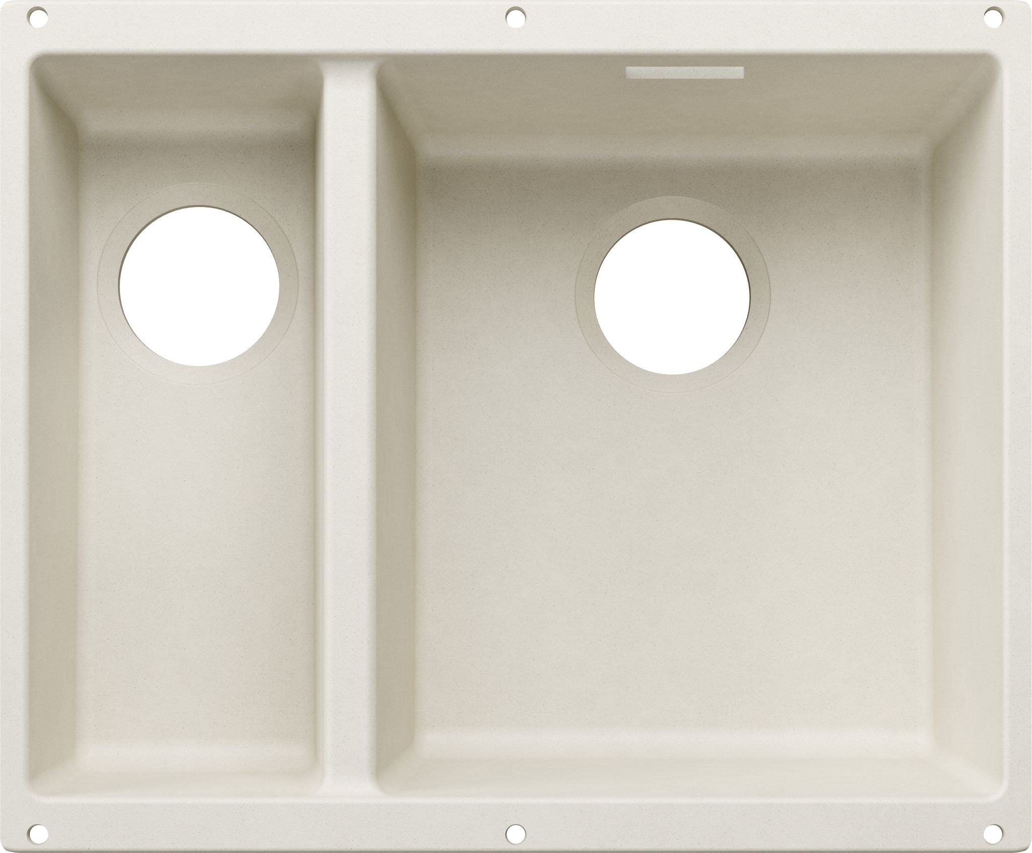 BLANCO SUBLINE 340/160-U Becken re. SILGRANIT ohne Ablauffernbedienung Hauptsbecken rechts softweiß 527812