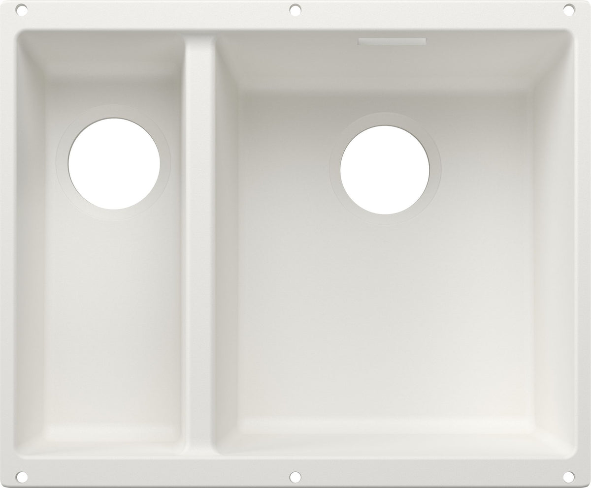 BLANCO SUBLINE 340/160-U Becken re. SILGRANIT ohne Ablauffernbedienung Hauptsbecken rechts weiß 527815