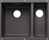 BLANCO SUBLINE 340/160-U Becken li. SILGRANIT ohne Ablauffernbedienung Hauptsbecke links felsgrau 527822