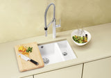 BLANCO SUBLINE 350/150-U Keramik ohne Ablauffernbedienung Hauptbecken links schwarz 523747