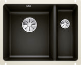 BLANCO SUBLINE 350/150-U Keramik ohne Ablauffernbedienung Hauptbecken links schwarz 523747
