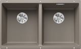 BLANCO SUBLINE 350/350-U SILGRANIT ohne Ablauffernbedienung tartufo 523581