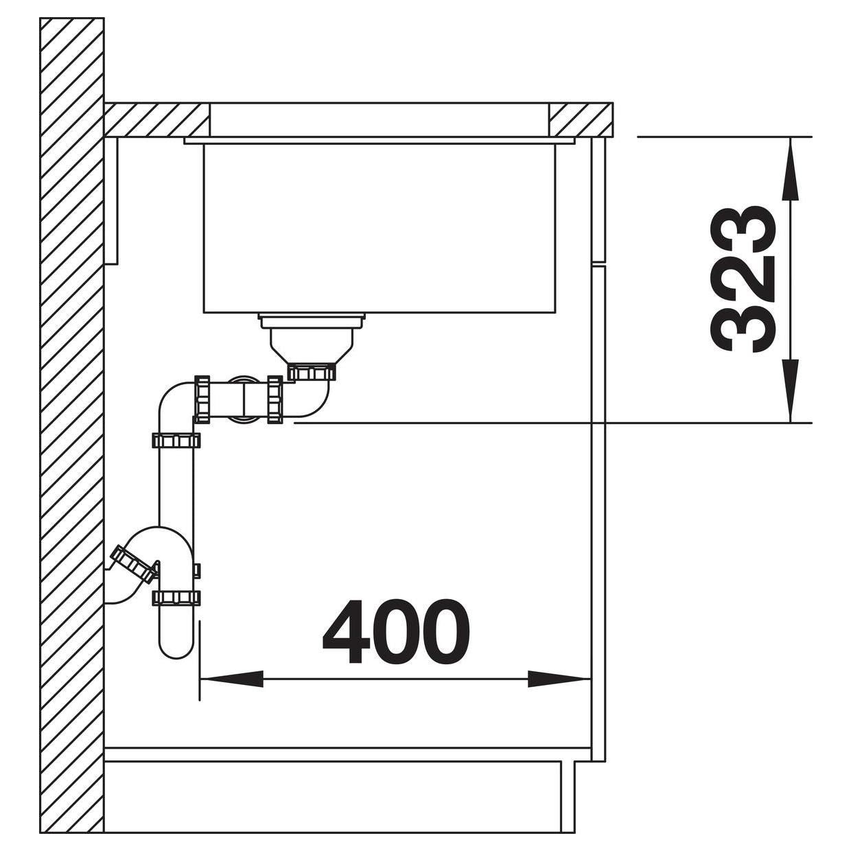 BLANCO SUBLINE 350/350-U SILGRANIT ohne Ablauffernbedienung softweiß 527164