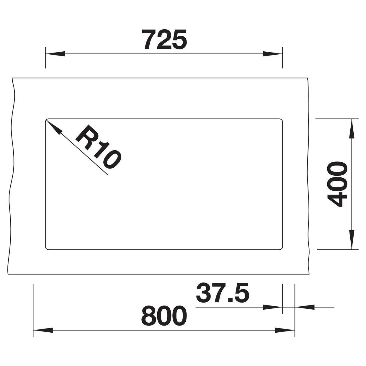 BLANCO SUBLINE 350/350-U SILGRANIT ohne Ablauffernbedienung vulkangrau 527347