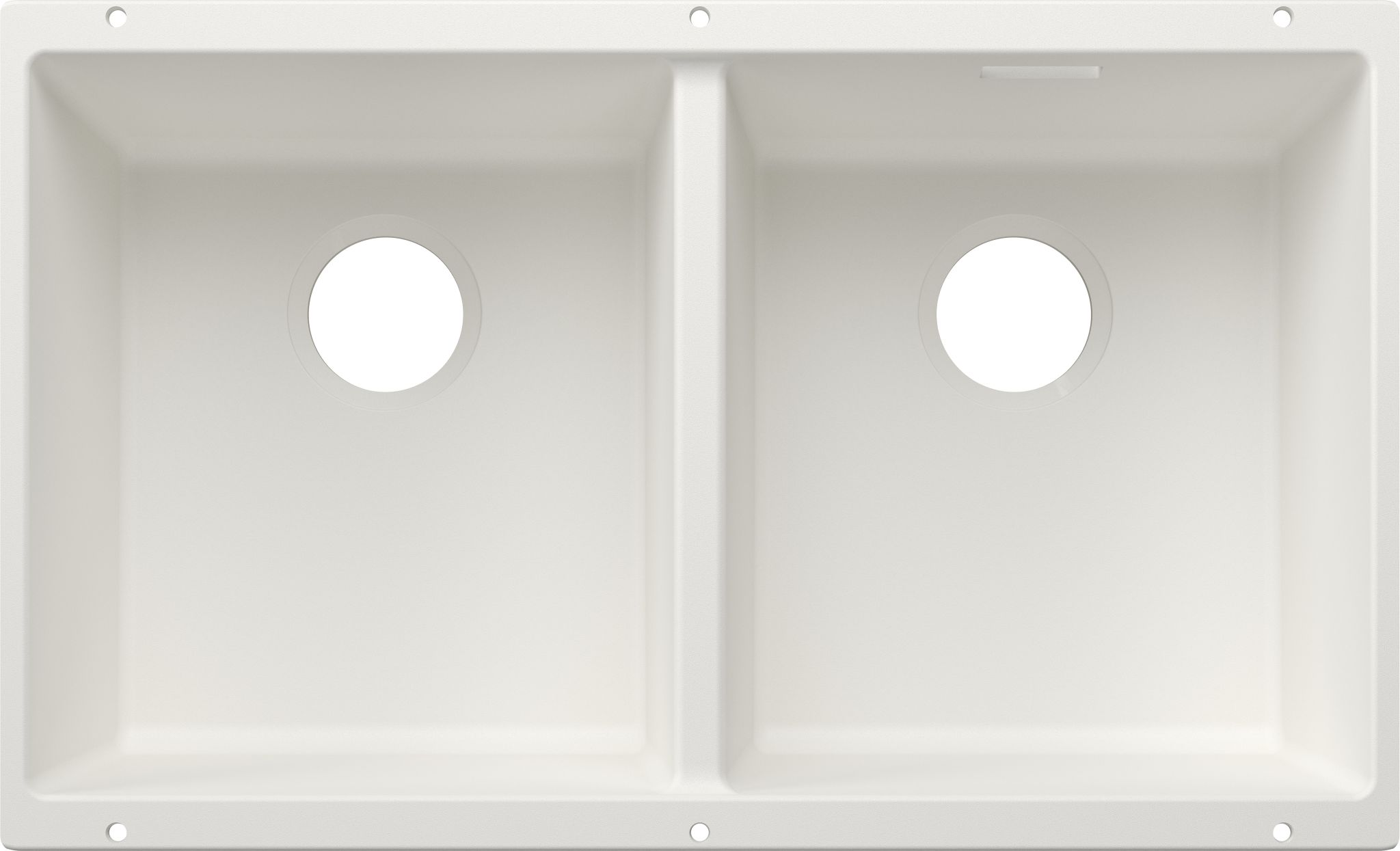 BLANCO SUBLINE 350/350-U SILGRANIT ohne Ablauffernbedienung weiß 527831