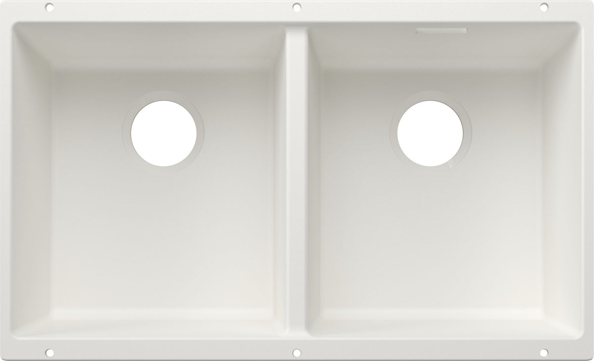 BLANCO SUBLINE 350/350-U SILGRANIT ohne Ablauffernbedienung weiß 527831