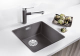 BLANCO SUBLINE 400-F SILGRANIT ohne Ablauffernbedienung anthrazit 523475