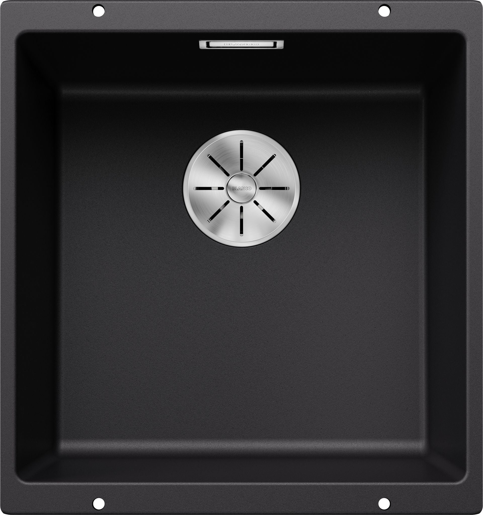 BLANCO SUBLINE 400-U SILGRANIT ohne Ablauffernbedienung schwarz 525990