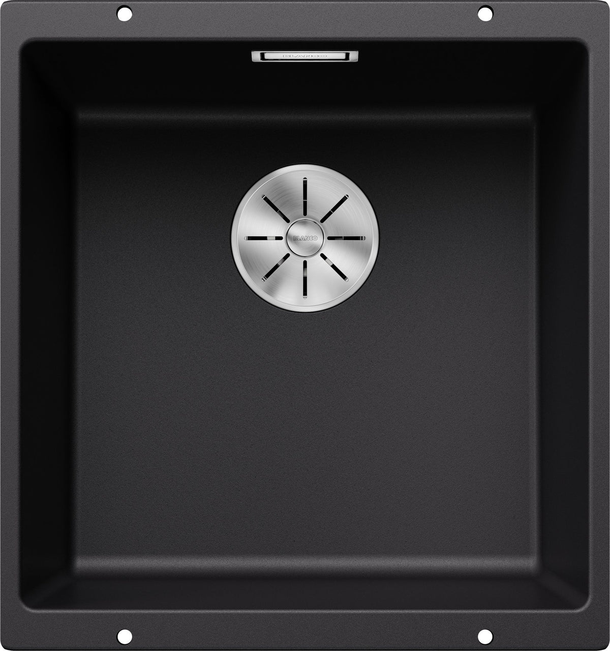 BLANCO SUBLINE 400-U SILGRANIT ohne Ablauffernbedienung schwarz 525990