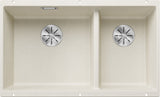 BLANCO SUBLINE 430/270-U SILGRANIT ohne Ablauffernbedienung Hauptbecken links softweiß 527167