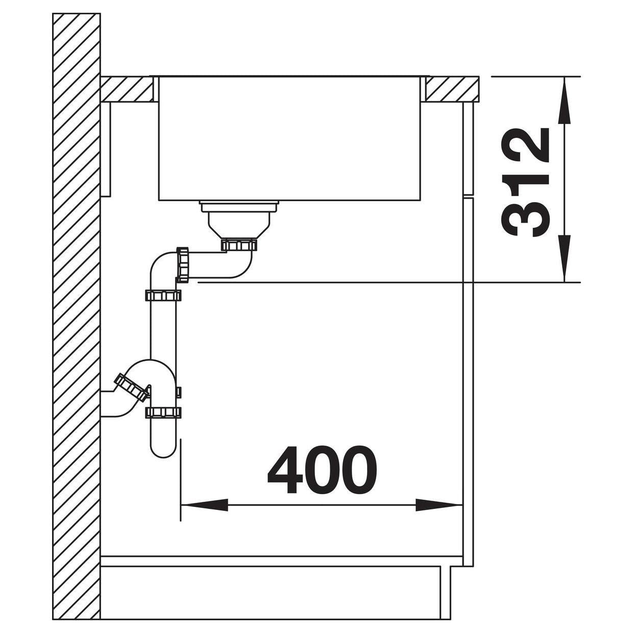 BLANCO SUBLINE 500-IF SteelFrame SILGRANIT ohne Ablauffernbedienung anthrazit 524107