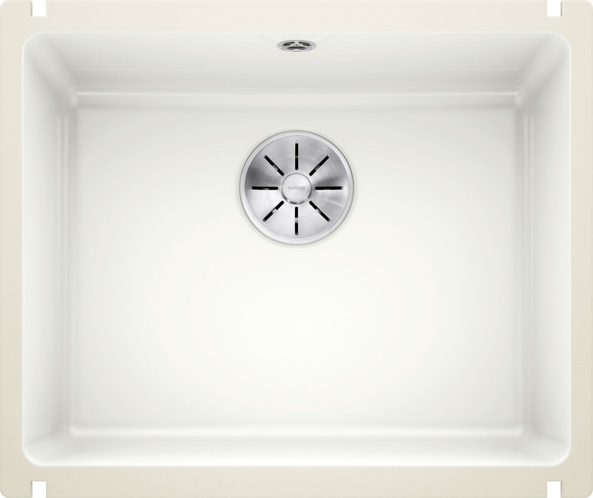 BLANCO SUBLINE 500-U Keramik ohne Ablauffernbedienung kristallweiß glänzend 523733