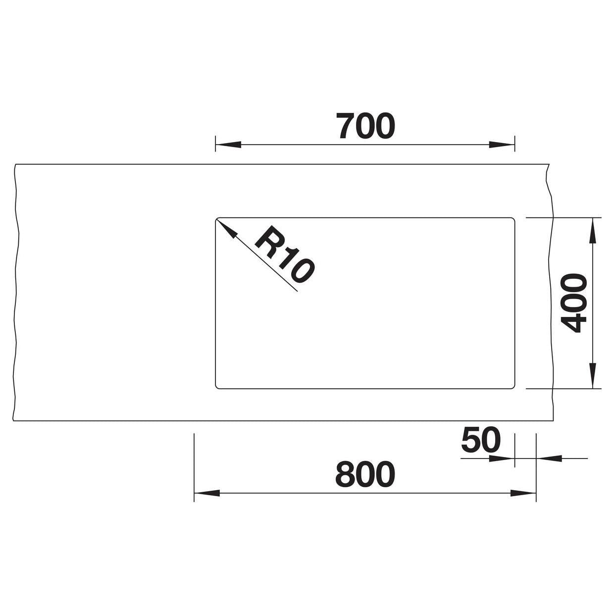 BLANCO SUBLINE 700-U Level SILGRANIT ohne Ablauffernbedienung weiß 523456