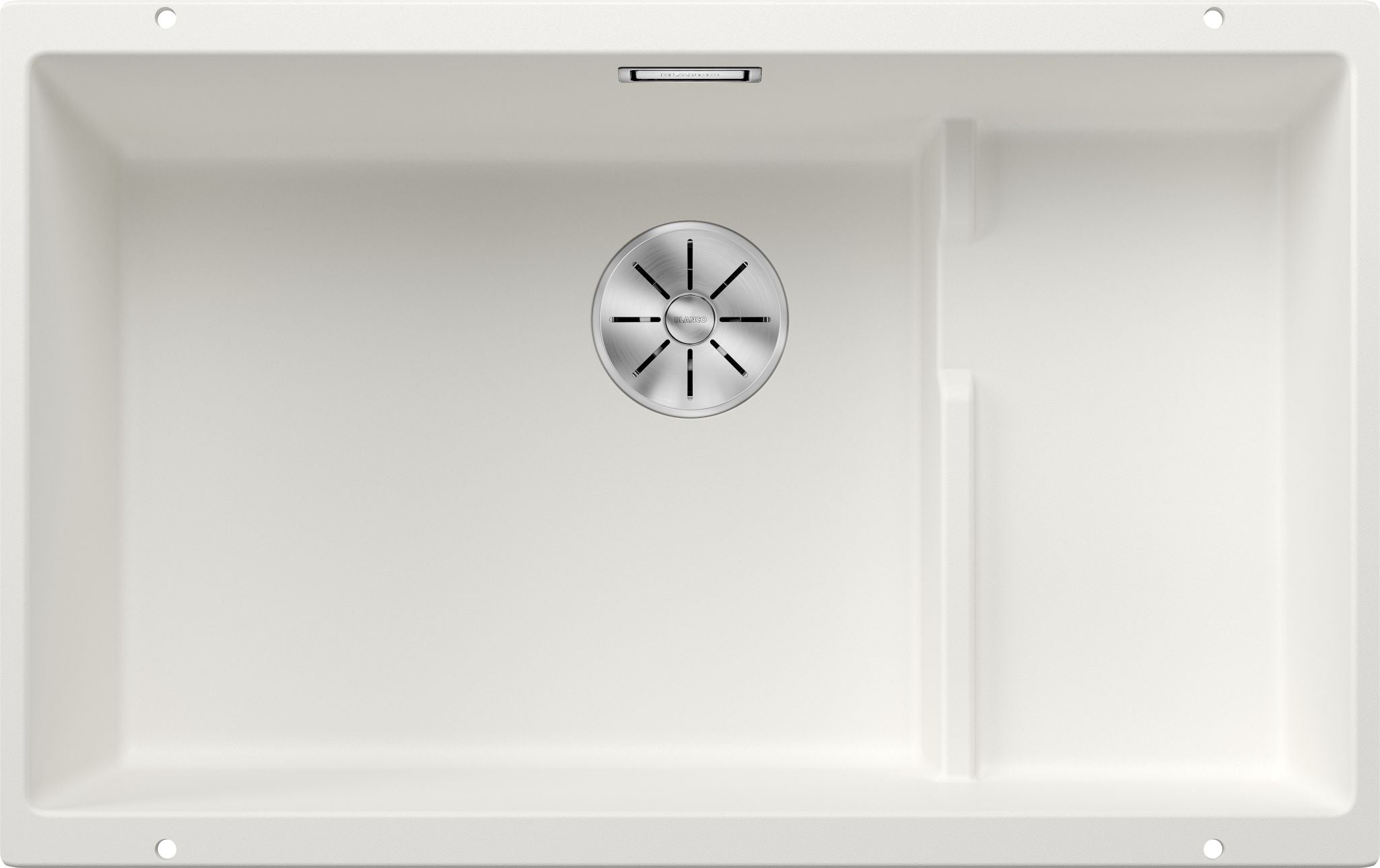 BLANCO SUBLINE 700-U Level SILGRANIT ohne Ablauffernbedienung weiß 523456