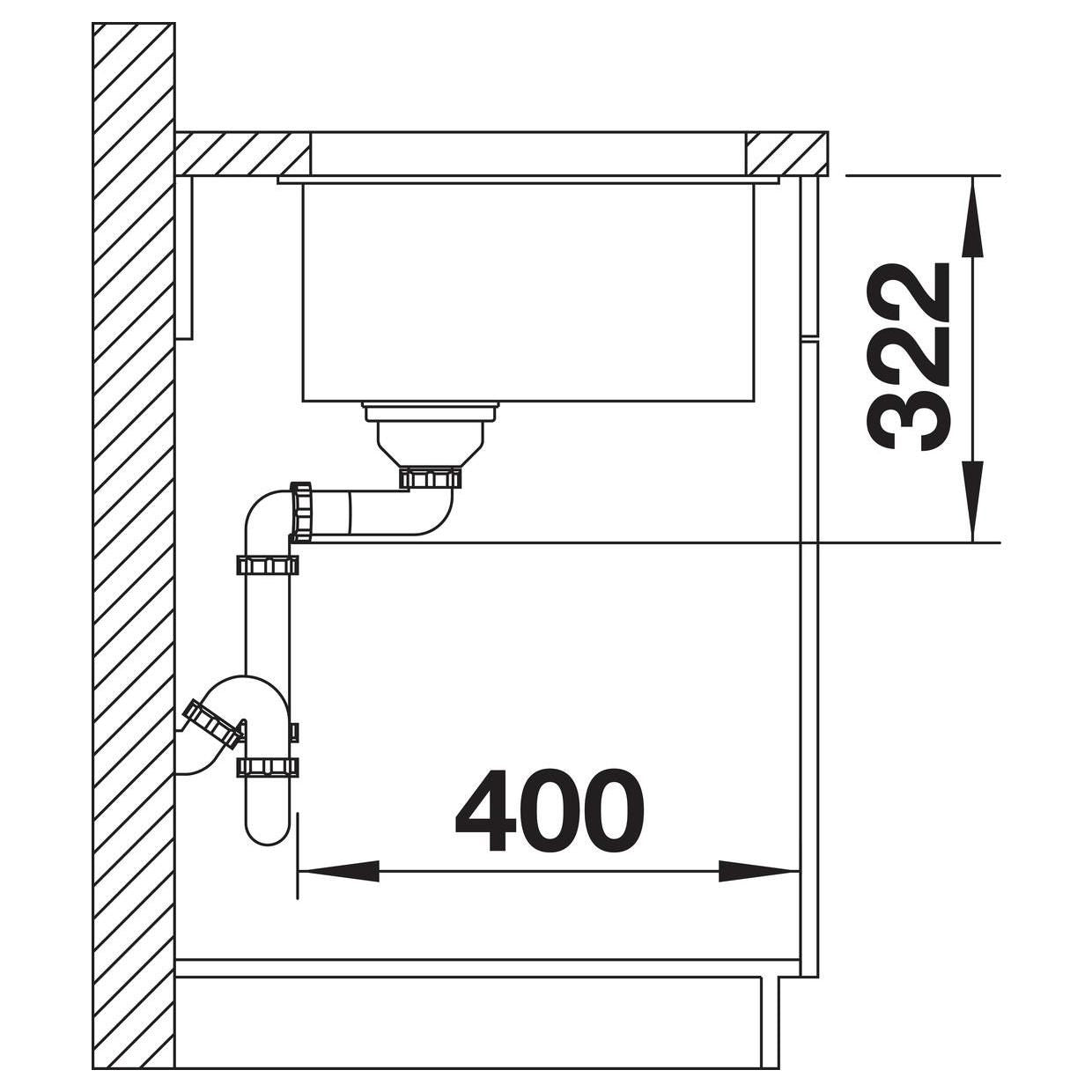 BLANCO SUBLINE 700-U Level SILGRANIT ohne Ablauffernbedienung vulkangrau 527354