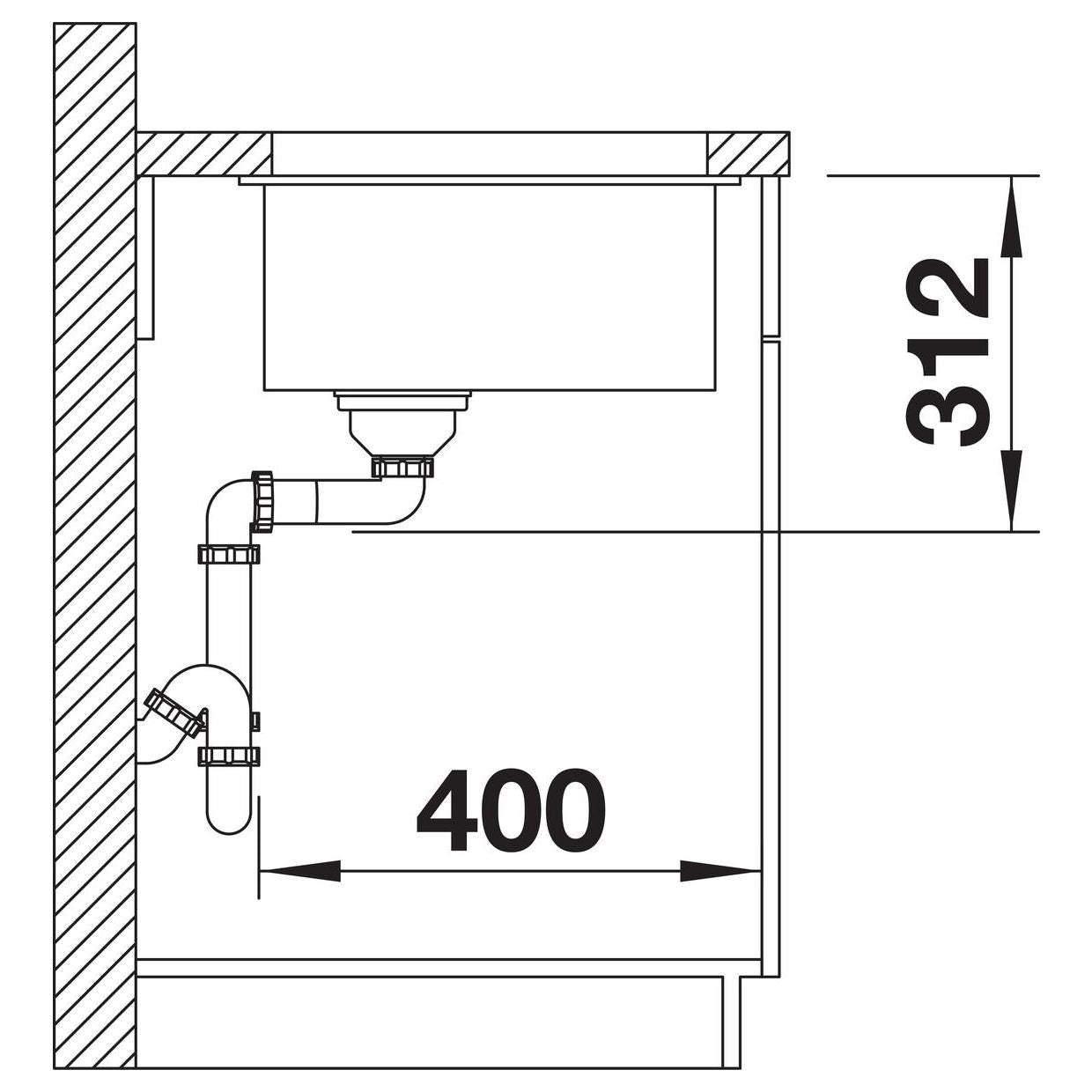 BLANCO SUBLINE 700-U SILGRANIT ohne Ablauffernbedienung café 527808