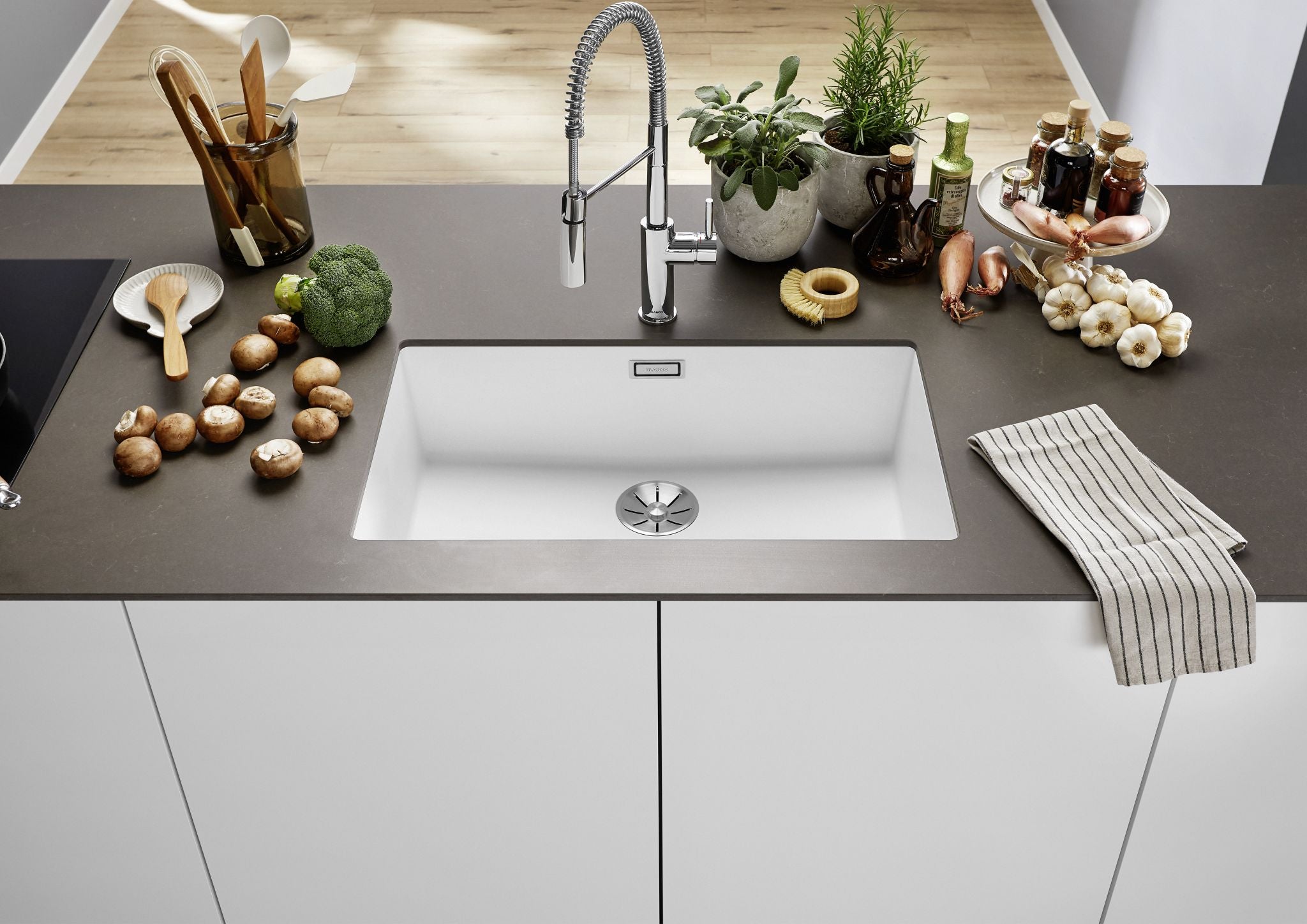 BLANCO SUBLINE 700-U SILGRANIT ohne Ablauffernbedienung tartufo 527809