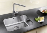 BLANCO SUPRA 500-U Edelstahl Bürstfinish ohne Ablauffernbedienung 518205