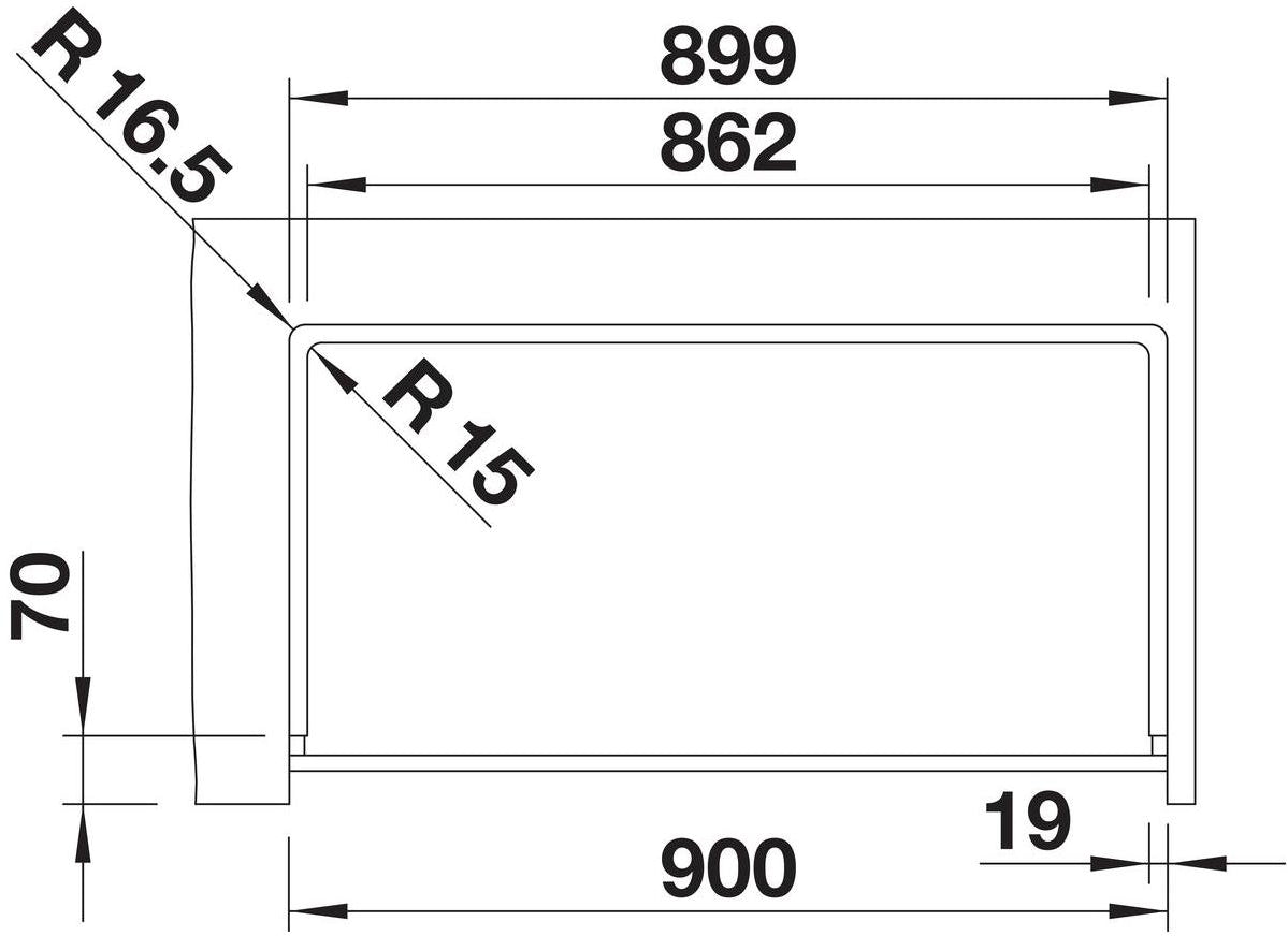 BLANCO VINTERA XL 9-UF SILGRANIT ohne Ablauffernbedienung weiß 526105