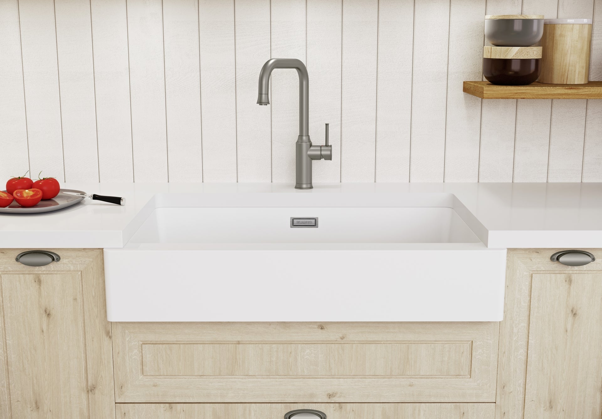 BLANCO VINTERA XL 9-UF SILGRANIT ohne Ablauffernbedienung softweiß 526803