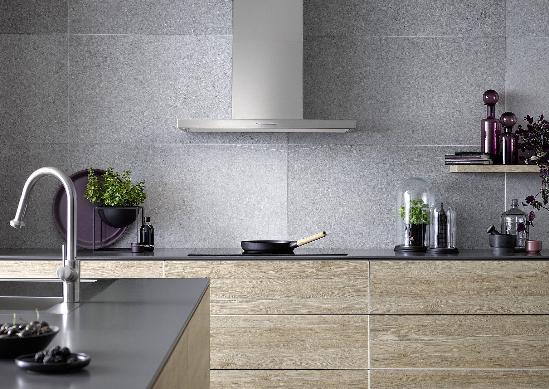berbel Wandhaube Smartline 90 Edelstahl BWH 90 ST mit Teleskopkamin 1060002