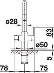 BLANCO drink.hot TAMPERA  metallische Oberfläche Hochdruck chrom 525224