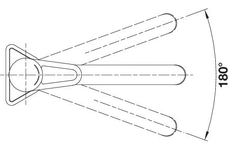 BLANCOWEGA II  metallische Oberfläche Niederdruck chrom 526403