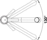 BLANCO AMBIS-S metallische Oberfläche Hochdruck Edelstahl gebürstet 523119