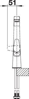 BLANCO AVONA metallische Oberfläche Hochdruck chrom 521267