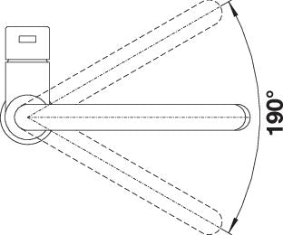 BLANCO CANDOR-S metallische Oberfläche Hochdruck Edelstahl gebürstet 523121