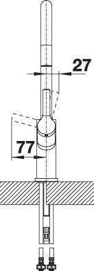BLANCO CARENA-S metallische Oberfläche Hochdruck chrom 520767