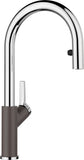 BLANCO CARENA-S Vario SILGRANIT-Look zweifarbig Hochdruck felsgrau/chrom 521359