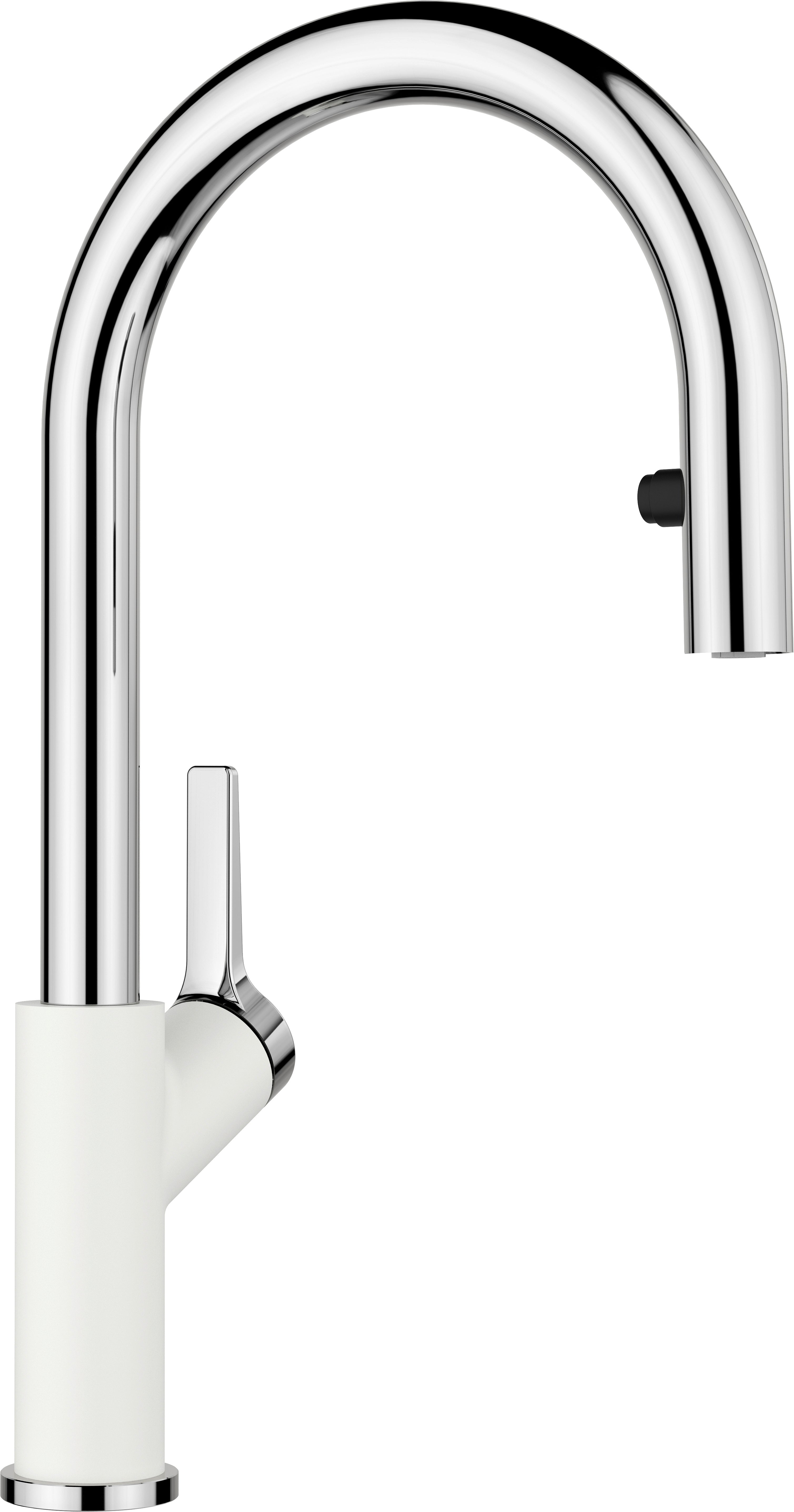 BLANCO CARENA-S Vario SILGRANIT-Look zweifarbig Hochdruck silgranitweiß/chrom 521368
