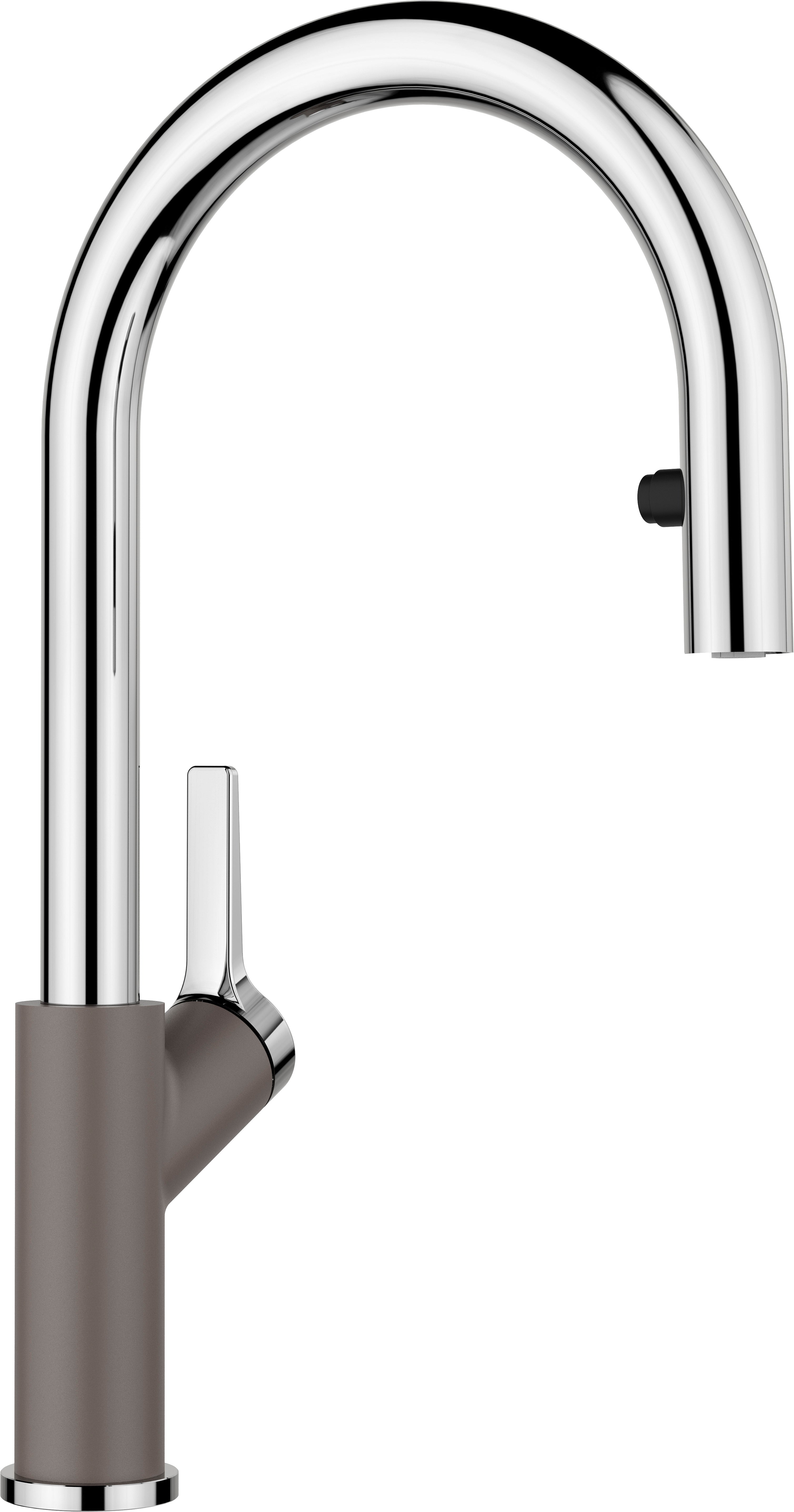BLANCO CARENA-S Vario SILGRANIT-Look zweifarbig Hochdruck vulkangrau/chrom 526930