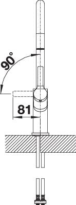 BLANCO CARENA metallische Oberfläche Hochdruck chrom 520766