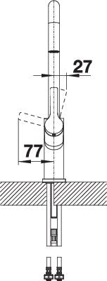 BLANCO JURENA-S metallische Oberfläche Hochdruck chrom 520765