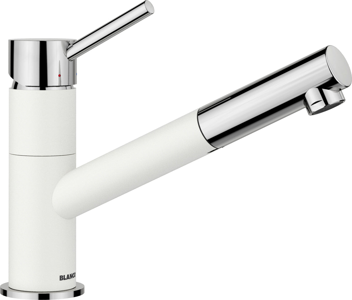 BLANCO KANO-S SILGRANIT-Look zweifarbig Hochdruck silgranitweiß/chrom 525040
